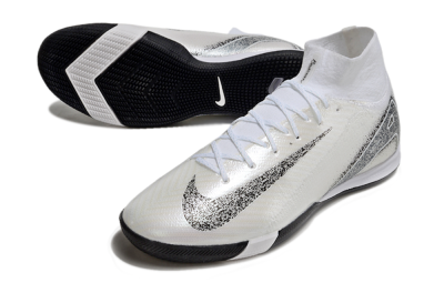 Nike Air Zoom Mercurial Superfly 10 Elite IC High-Tops Football Shoes - Beige/Black/White