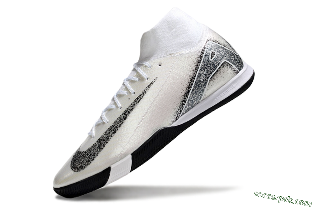 Nike Air Zoom Mercurial Superfly 10 Elite IC High-Tops Football Shoes - Beige/Black/White 5