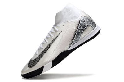 Nike Air Zoom Mercurial Superfly 10 Elite IC High-Tops Football Shoes - Beige/Black/White