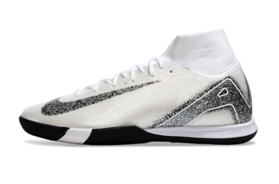 Nike Air Zoom Mercurial Superfly 10 Elite IC High-Tops Football Shoes - Beige/Black/White