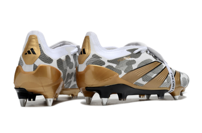 Adidas Predator Elite Foldover Tongue SG Low-Tops Football Boots - White/Black/Gold