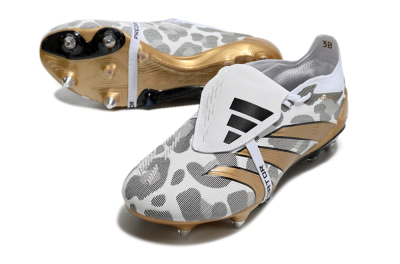 Adidas Predator Elite Foldover Tongue SG Low-Tops Football Boots - White/Black/Gold