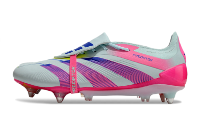 Adidas Predator Elite Foldover Tongue SG Low-Tops Football Boots - Jade/Blue/Pink