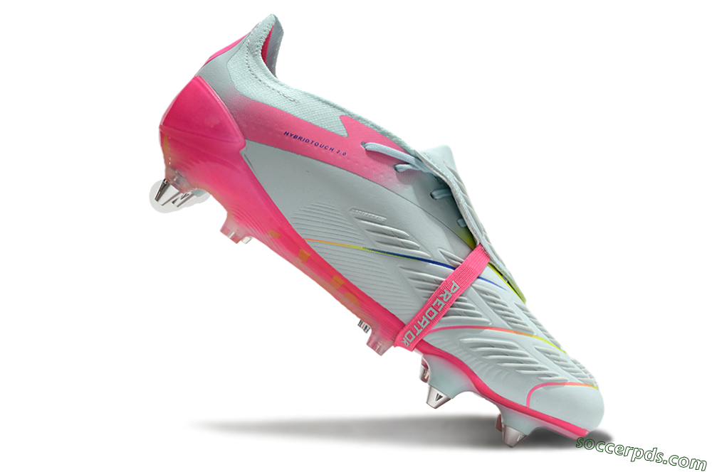 Adidas Predator Elite Foldover Tongue SG Low-Tops Football Boots - Jade/Blue/Pink 4