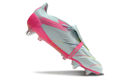 Adidas Predator Elite Foldover Tongue SG Low-Tops Football Boots - Jade/Blue/Pink