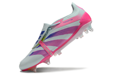 Adidas Predator Elite Foldover Tongue SG Low-Tops Football Boots - Jade/Blue/Pink