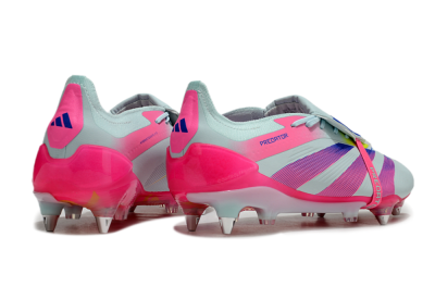 Adidas Predator Elite Foldover Tongue SG Low-Tops Football Boots - Jade/Blue/Pink