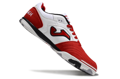 Joma Top Flex IC Low-Tops Football Shoes - White/Red/Black