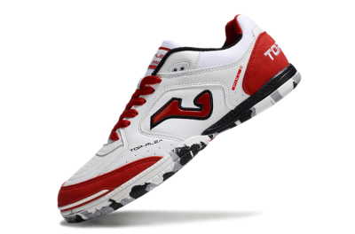 Joma Top Flex IC Low-Tops Football Shoes - White/Red/Black