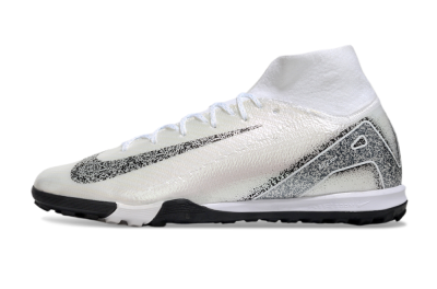 Nike Air Zoom Mercurial Superfly 10 Elite TF High-Tops Football Shoes - Beige/Black/White