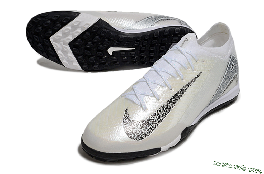 Nike Air Zoom Mercurial Vapor 16 Elite TF Low-Tops Football Shoes - Beige/Black/White 3