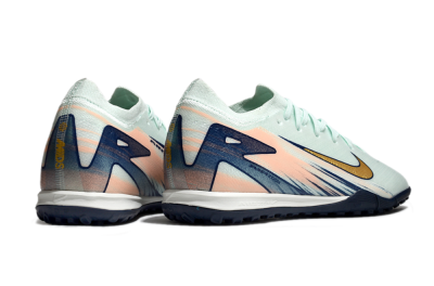 Nike Air Zoom Mercurial Vapor 16 Elite TF Low-Tops Football Shoes - Jade/Gold/Blue