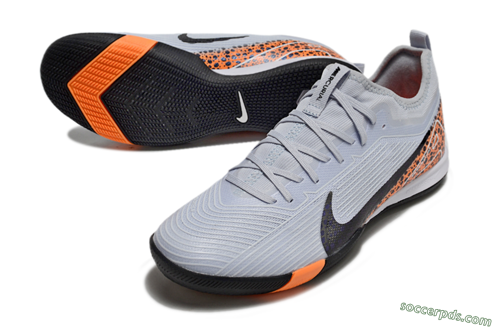 Nike Air Zoom Mercurial Vapor 16 Pro IC Low-Tops Football Shoes - Grey/Black/Leopard 3
