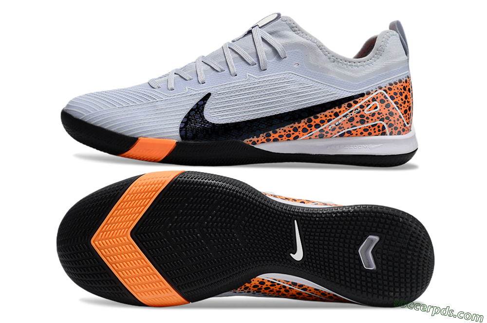 Nike Air Zoom Mercurial Vapor 16 Pro IC Low-Tops Football Shoes - Grey/Black/Leopard 0