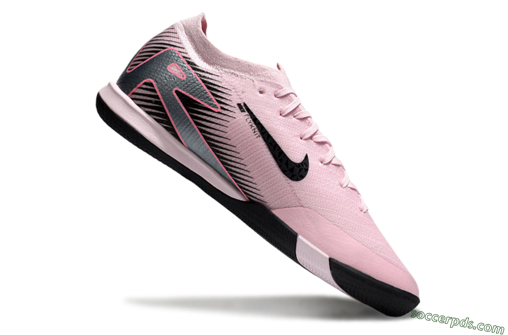 Nike Air Zoom Mercurial Vapor 16 Elite IC Low-Tops Football Shoes - Pink/Black/Silver 4