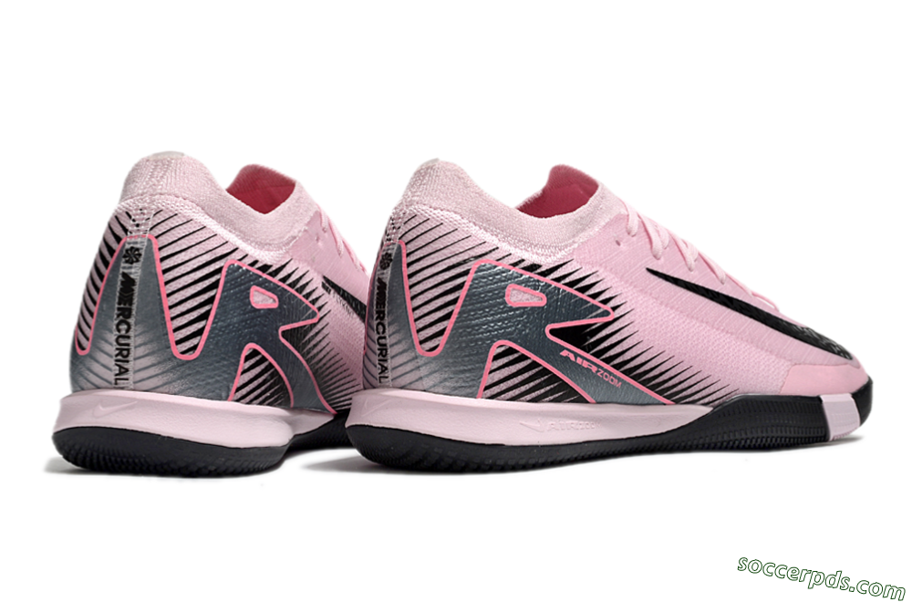 Nike Air Zoom Mercurial Vapor 16 Elite IC Low-Tops Football Shoes - Pink/Black/Silver 6