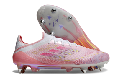 Adidas F50 304 Elite SG Low-Tops Football Boots - Pink/White/Gold