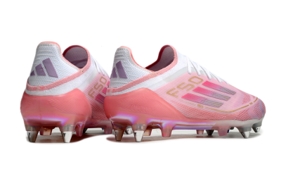Adidas F50 304 Elite SG Low-Tops Football Boots - Pink/White/Gold