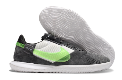 Nike Street Gato IC Low-Tops Football Shoes - Grey/Yellow/White
