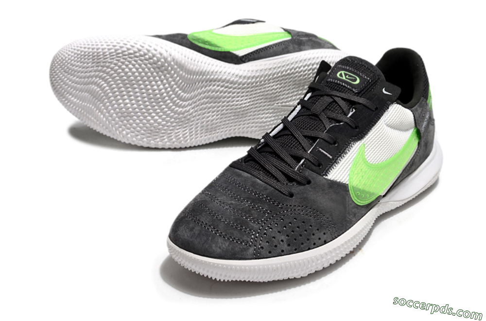 Nike Street Gato IC Low-Tops Football Shoes - Grey/Yellow/White 3