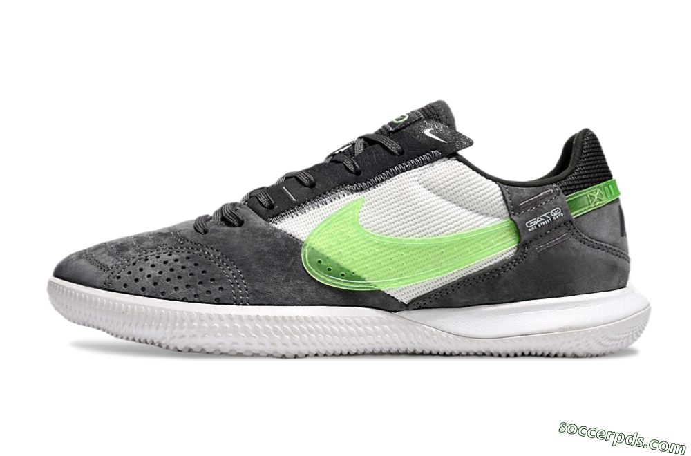Nike Street Gato IC Low-Tops Football Shoes - Grey/Yellow/White 2