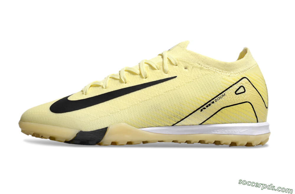 Nike Air Zoom Mercurial Vapor 16 Elite TF Low-Tops Football Shoes - Yellow/Black/White 2