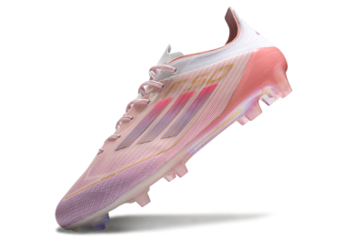 Adidas F50 Elite FG Low-Tops Football Boots - Pink/White/Gold