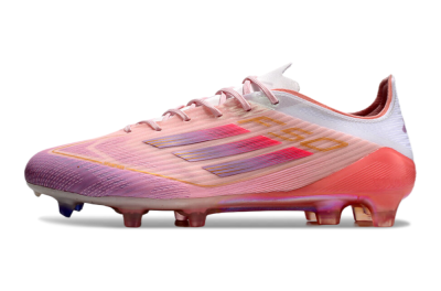 Adidas F50 Elite FG Low-Tops Football Boots - Pink/White/Gold