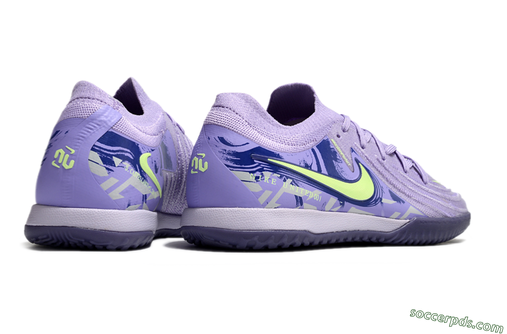 Nike Phantom GX 2 Elite IC Low-Tops Football Shoes - Purple/Yellow/White 6