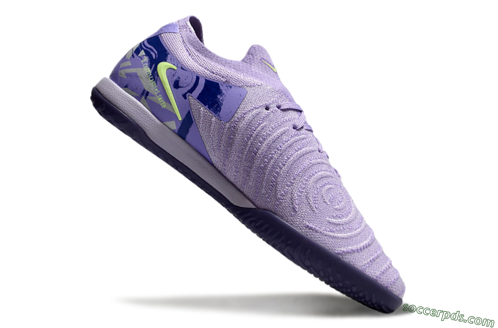 Nike Phantom GX 2 Elite IC Low-Tops Football Shoes - Purple/Yellow/White 4
