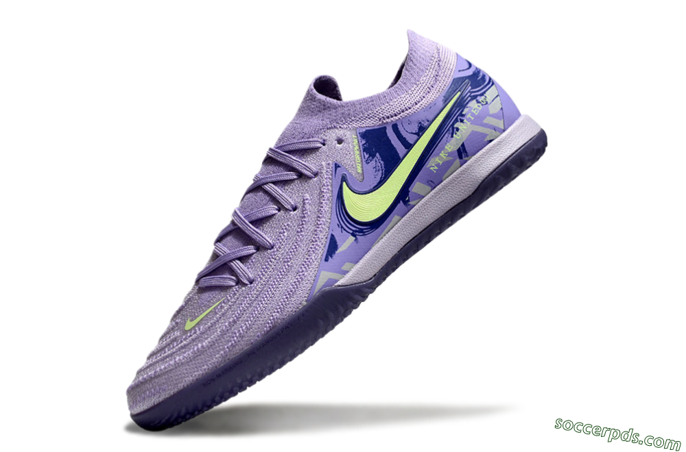 Nike Phantom GX 2 Elite IC Low-Tops Football Shoes - Purple/Yellow/White 5