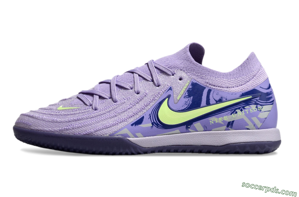 Nike Phantom GX 2 Elite IC Low-Tops Football Shoes - Purple/Yellow/White 2
