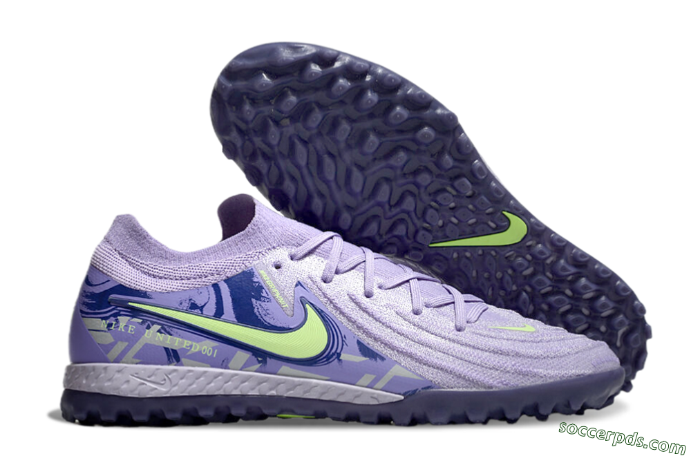 Nike Phantom GX 2 Elite TF Low-Tops Football Shoes - Purple/Yellow/White 1