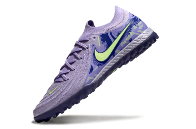 Nike Phantom GX 2 Elite TF Low-Tops Football Shoes - Purple/Yellow/White