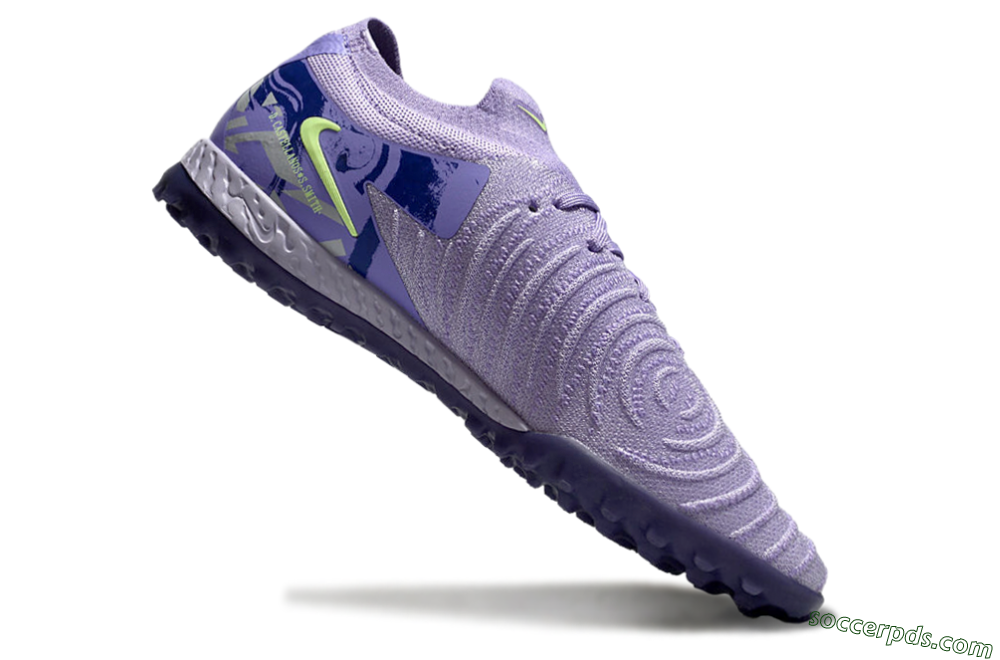 Nike Phantom GX 2 Elite TF Low-Tops Football Shoes - Purple/Yellow/White 4