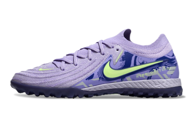 Nike Phantom GX 2 Elite TF Low-Tops Football Shoes - Purple/Yellow/White