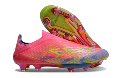 didas F50+ Elite Lightstrike Pro Laceless FG Low-Tops Football Boots - Red/Yellow/Blue