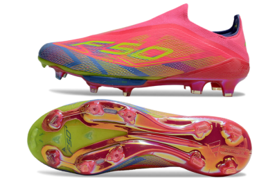 didas F50+ Elite Lightstrike Pro Laceless FG Low-Tops Football Boots - Red/Yellow/Blue