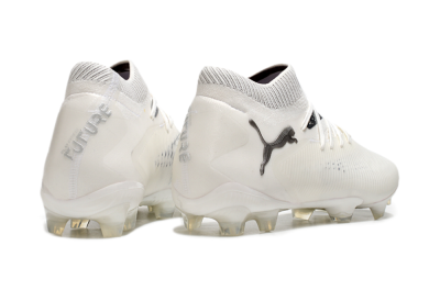 Puma Future 8 Ultimate FG Low-Tops Football Boots - White/Silver/Black