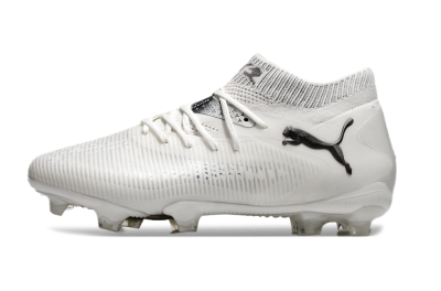 Puma Future 8 Ultimate FG Low-Tops Football Boots - White/Silver/Black