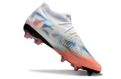Puma Future 8 Ultimate FG Low-Tops Football Boots - White/Pink/Blue
