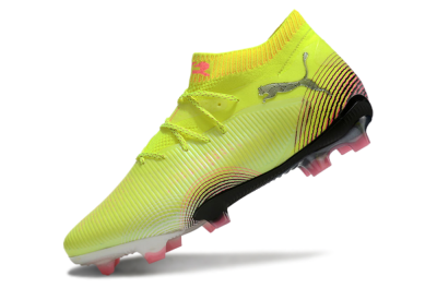 Puma Future 8 Ultimate FG Low-Tops Football Boots - Yellow/Black/Pink