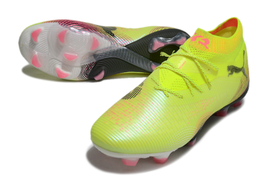 Puma Future 8 Ultimate FG Low-Tops Football Boots - Yellow/Black/Pink