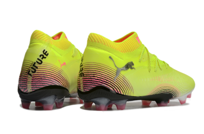 Puma Future 8 Ultimate FG Low-Tops Football Boots - Yellow/Black/Pink