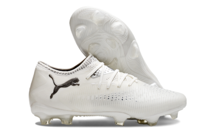 Puma Future 8 Ultimate FG Low-Tops Football Boots - White/Silver/Black