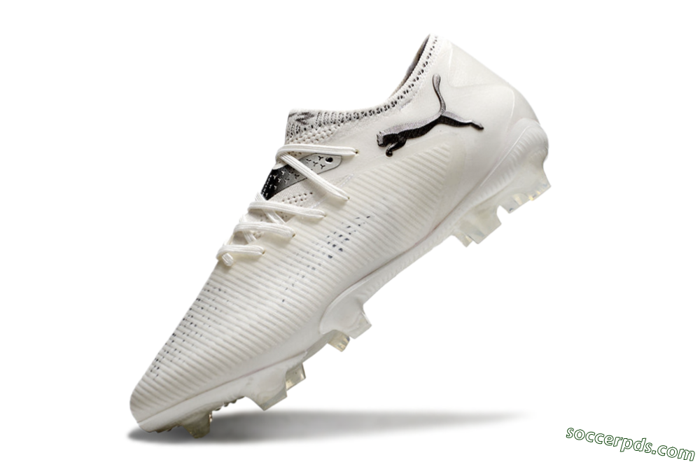 Puma Future 8 Ultimate FG Low-Tops Football Boots - White/Silver/Black 5
