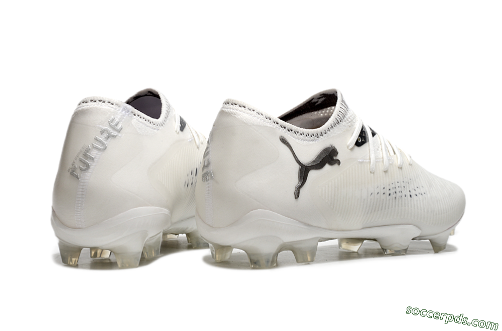 Puma Future 8 Ultimate FG Low-Tops Football Boots - White/Silver/Black 6
