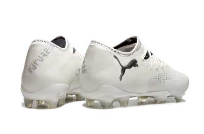Puma Future 8 Ultimate FG Low-Tops Football Boots - White/Silver/Black