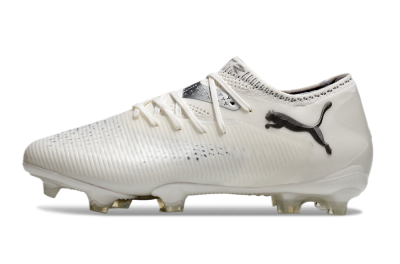 Puma Future 8 Ultimate FG Low-Tops Football Boots - White/Silver/Black