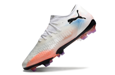 Puma Future 8 Ultimate FG Low-Tops Football Boots - White/Pink/Blue